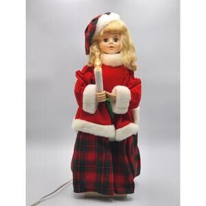 Telco The Original Motion-ettes Of Christmas Animated Girl With Candle 1993 VTG
